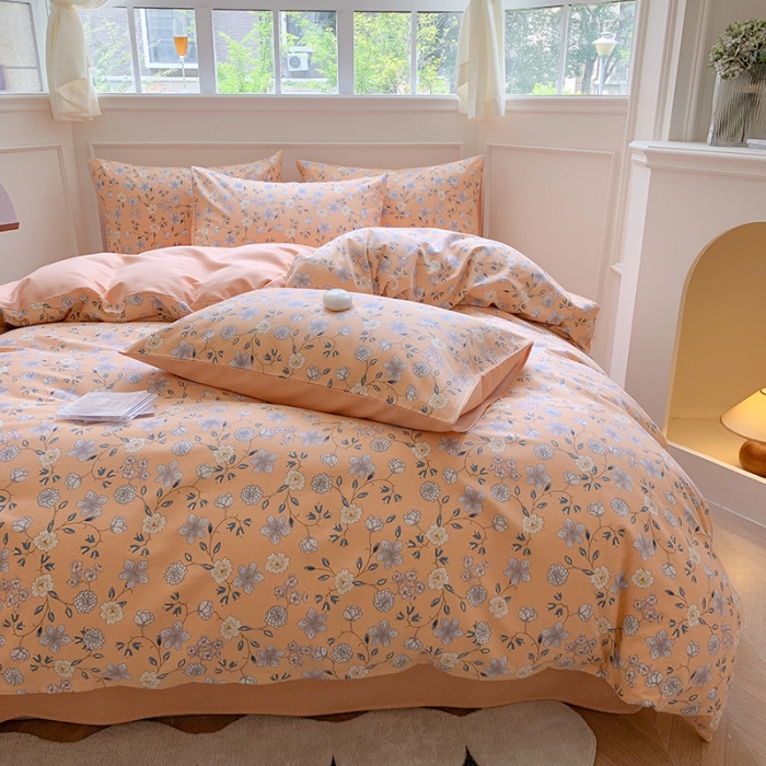 91家纺网 家纺一手货源 找家纺 （总）澳萝拉 2023新款磨毛四件套-花卉系列