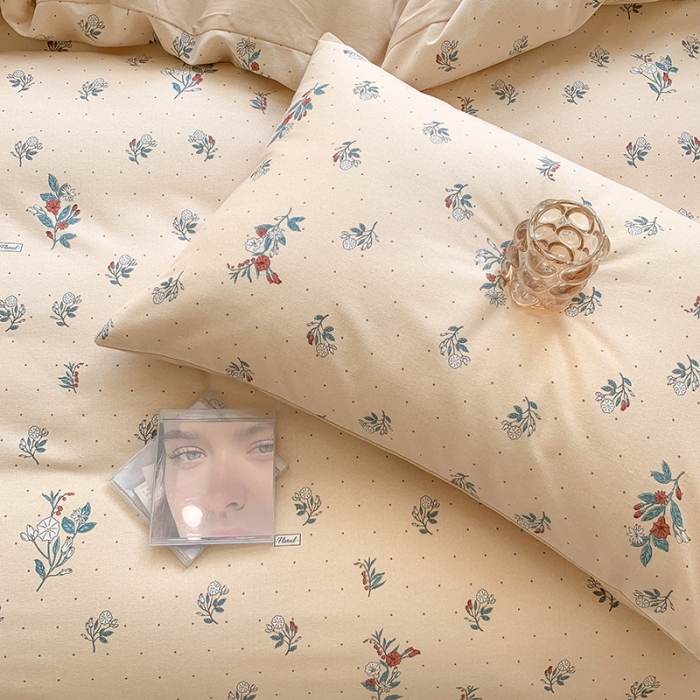 91家纺网 家纺一手货源 找家纺 澳萝拉 2023新款磨毛四件套-花卉系列 花溪