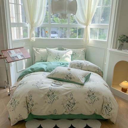 澳萝拉 2023新款磨毛四件套-花卉系列 仙草