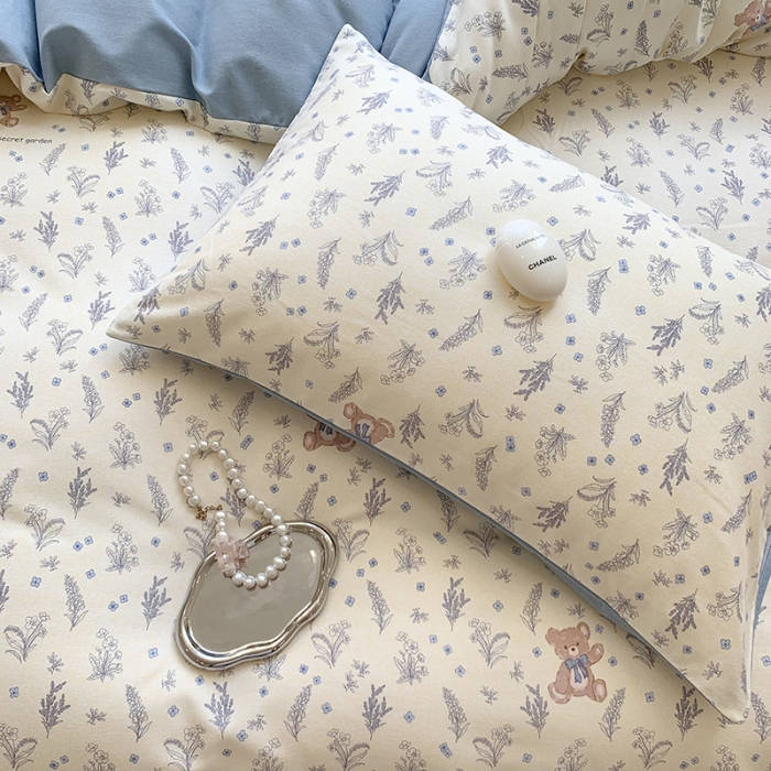 91家纺网 家纺一手货源 找家纺 澳萝拉 2023新款磨毛四件套-花卉系列 薰衣草