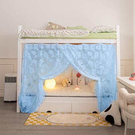 91家纺网 家纺一手货源 找家纺 （总）飞轮海 2024新款加密防尘提花蚊帐X-2（带防尘顶）