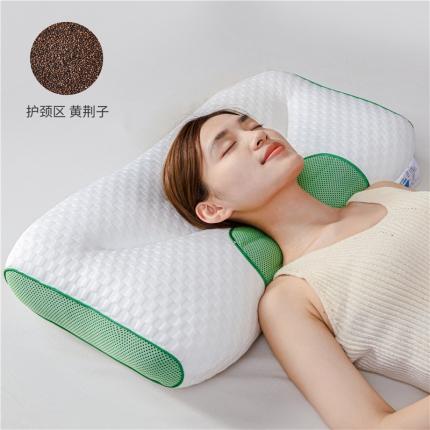 自然草本荞麦养护枕枕芯枕头 spa黄荆子款-绿单只装+全棉盲盒枕套1只