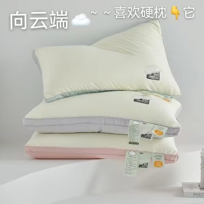 91家纺网 家纺一手货源 找家纺 （总）剑桥 向云端热熔枕芯高硬枕头立体小清新风格4874羽丝枕
