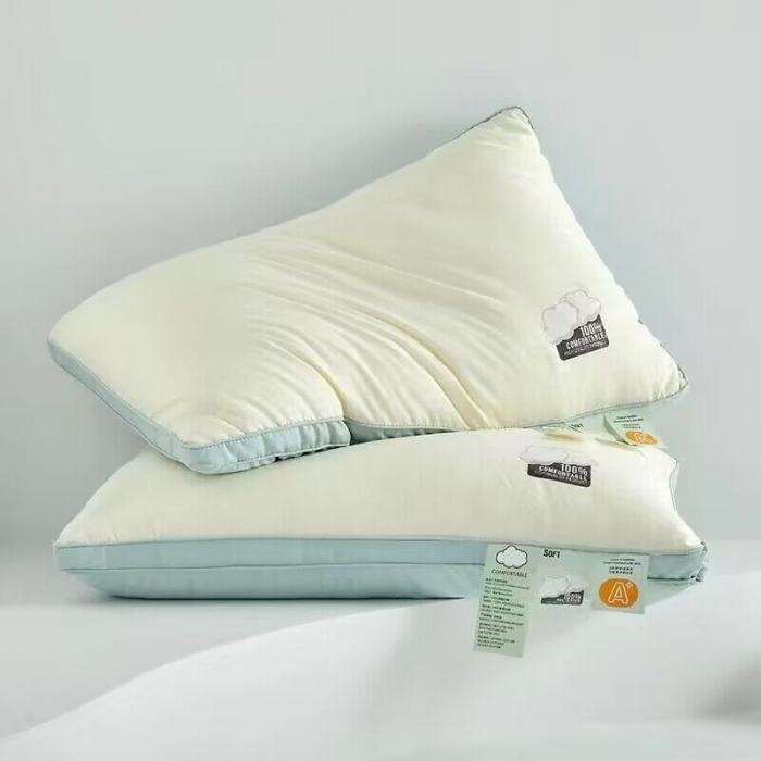 91家纺网 家纺一手货源 找家纺 （总）剑桥 向云端热熔枕芯高硬枕头立体小清新风格4874羽丝枕