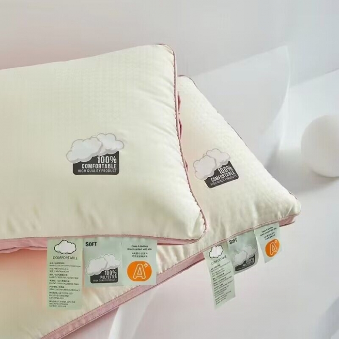 91家纺网 家纺一手货源 找家纺 （总）剑桥 向云端热熔枕芯高硬枕头立体小清新风格4874羽丝枕