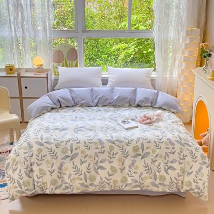 91家纺网 家纺一手货源 找家纺 金鑫汇 2022新款喷气全棉被套 诗情画意