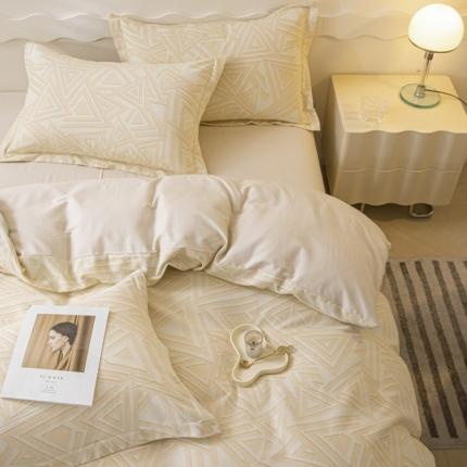 91家纺网 家纺一手货源 找家纺 （总）卡巴伦家纺 2023新款磨毛北欧风印花系列四件套