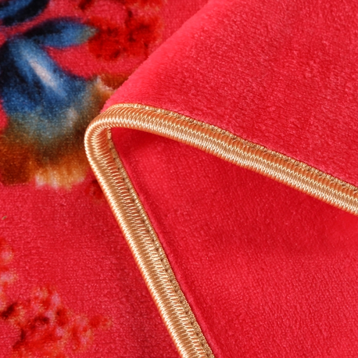 91家纺网 家纺一手货源 找家纺 富之航 2023新款直播爆款8.5斤牛奶绒四件套高克重法莱绒 粉色记忆