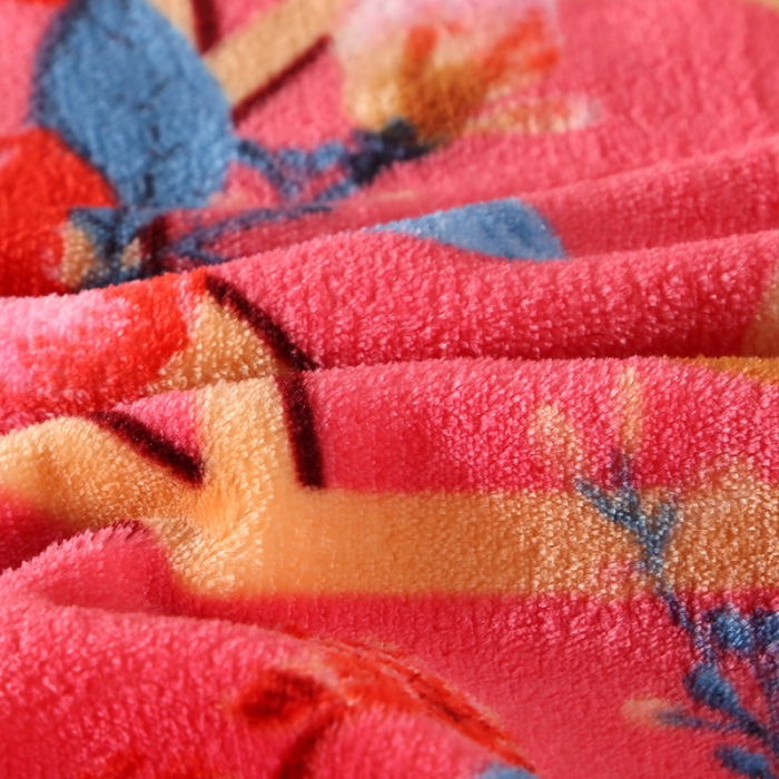 91家纺网 家纺一手货源 找家纺 富之航 2023新款直播爆款8.5斤牛奶绒四件套高克重法莱绒 粉色记忆