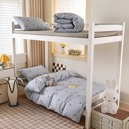 91家纺网 家纺一手货源 找家纺 （总）梦家居 2023新款全棉简约风学生宿舍三件套