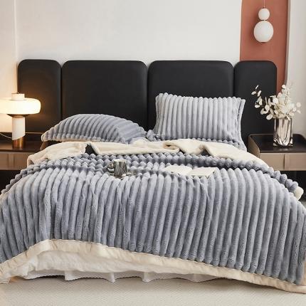 91家纺网 家纺一手货源 找家纺 （总）坦客 2025新款玉兔绒毯（跨境外贸）