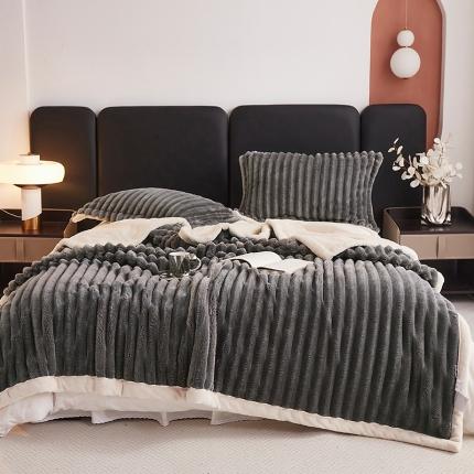 91家纺网 家纺一手货源 找家纺 （总）坦客 2025新款玉兔绒毯（跨境外贸）