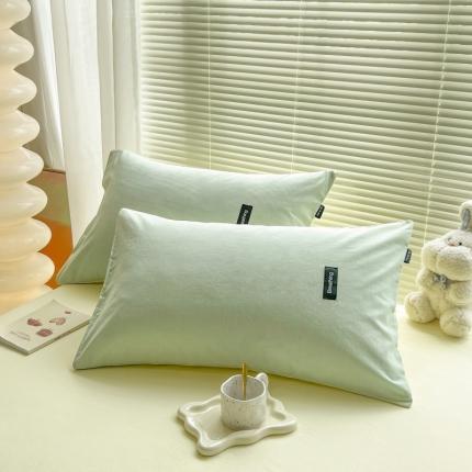 91家纺网 家纺一手货源 找家纺 （总）绵庭家纺 2023新款全棉水洗棉拼色单品枕套