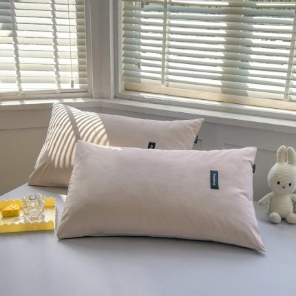 91家纺网 家纺一手货源 找家纺 （总）绵庭家纺 2023新款全棉水洗棉拼色单品枕套