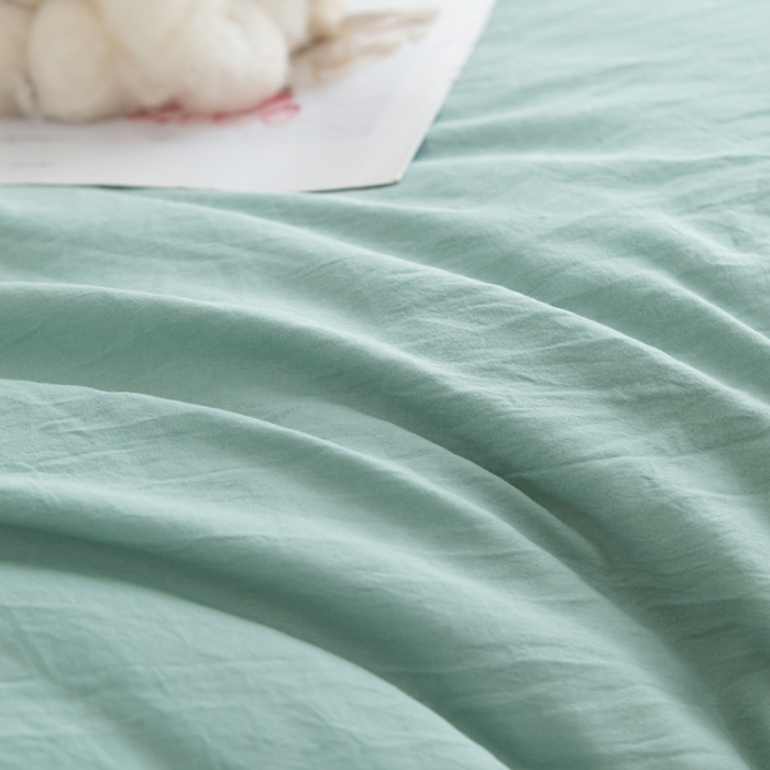 91家纺网 家纺一手货源 找家纺 森林人 2023新款A类水洗棉立体大豆被 立体-薄荷绿