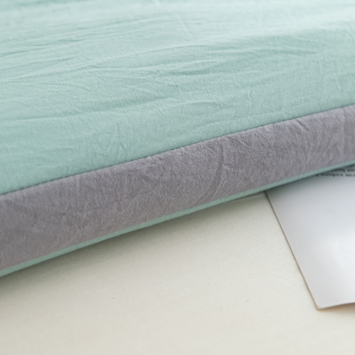 91家纺网 家纺一手货源 找家纺 森林人 2023新款A类水洗棉立体大豆被 立体-薄荷绿