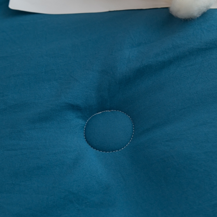 91家纺网 家纺一手货源 找家纺 森林人 2023新款A类水洗棉立体大豆被 立体-宾利蓝