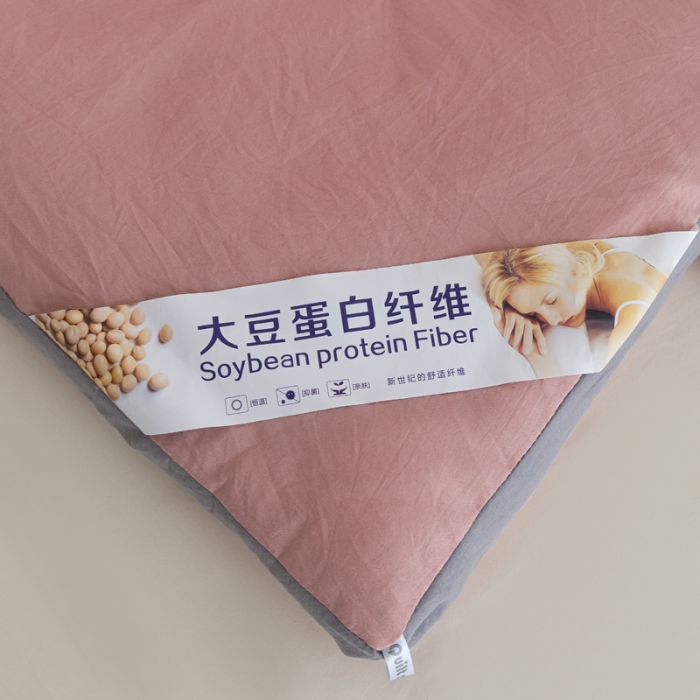 91家纺网 家纺一手货源 找家纺 森林人 2023新款A类水洗棉立体大豆被 立体-豆沙