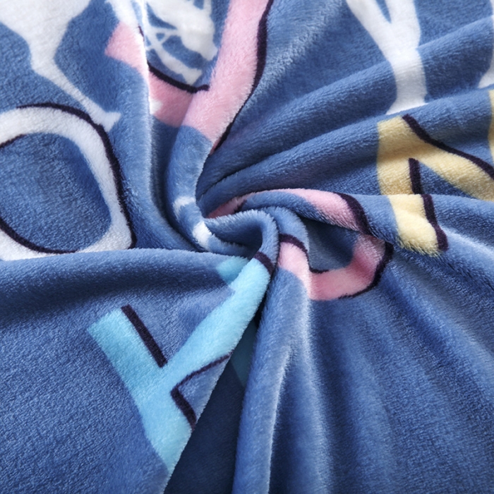 91家纺网 家纺一手货源 找家纺 赋雅 新款300克双面绒毯子超柔加厚云貂绒法莱绒 爱家