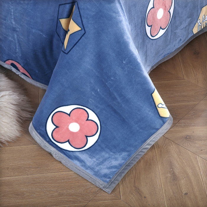 91家纺网 家纺一手货源 找家纺 赋雅 新款300克双面绒毯子超柔加厚云貂绒法莱绒 巴黎风情