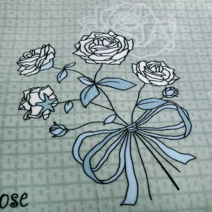 91家纺网 家纺一手货源 找家纺 赋雅 新款300克双面绒毯子超柔加厚云貂绒法莱绒 朵朵牡丹