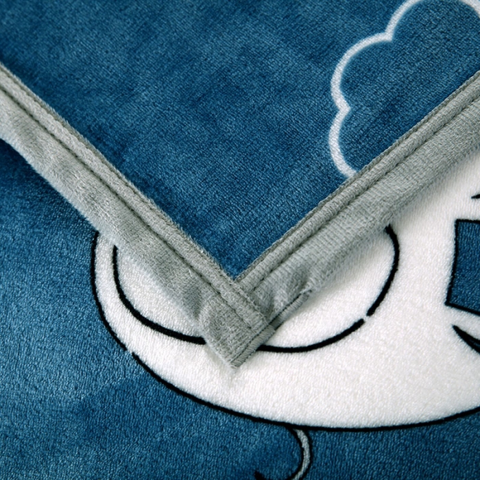 91家纺网 家纺一手货源 找家纺 赋雅 新款300克双面绒毯子超柔加厚云貂绒法莱绒 快乐小象