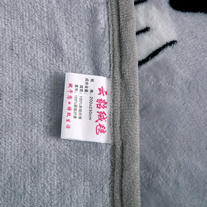 91家纺网 家纺一手货源 找家纺 赋雅 新款300克双面绒毯子超柔加厚云貂绒法莱绒 喵喵喵