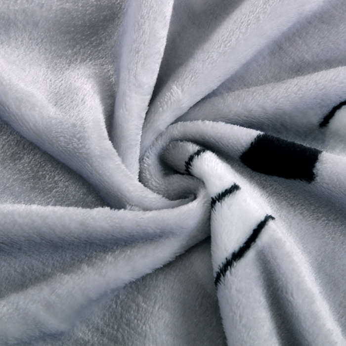 91家纺网 家纺一手货源 找家纺 赋雅 新款300克双面绒毯子超柔加厚云貂绒法莱绒 喵喵喵