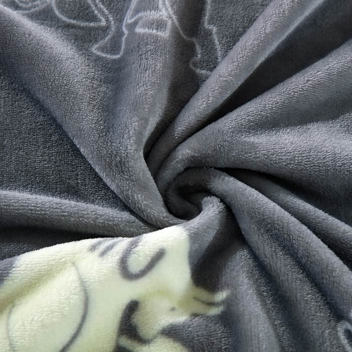 91家纺网 家纺一手货源 找家纺 赋雅 新款300克双面绒毯子超柔加厚云貂绒法莱绒 牛牛