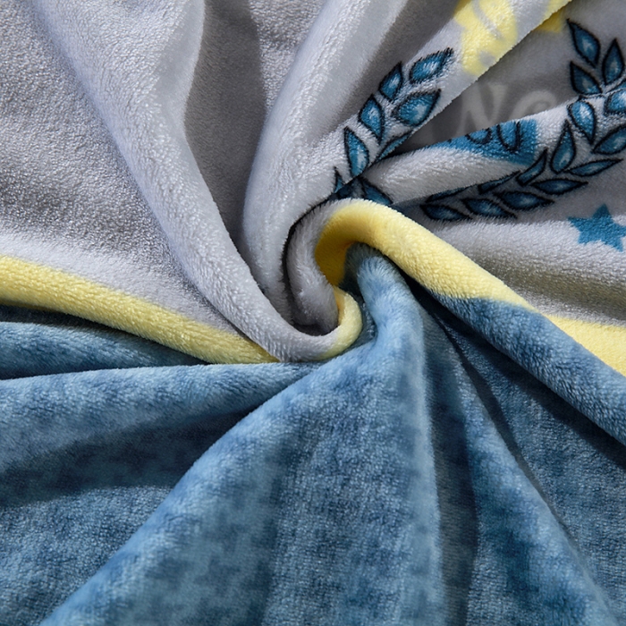 91家纺网 家纺一手货源 找家纺 赋雅 新款300克双面绒毯子超柔加厚云貂绒法莱绒 英伦