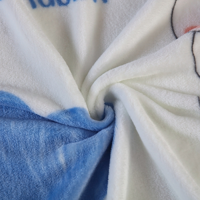 91家纺网 家纺一手货源 找家纺 赋雅 新款300克双面绒毯子超柔加厚云貂绒法莱绒 爱心兔