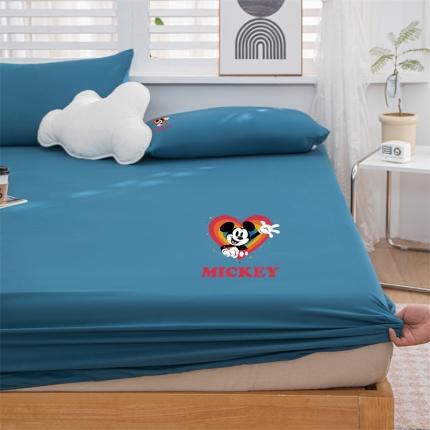 91家纺网 家纺一手货源 找家纺 总莎臣豹2025新款纯色ins风水洗磨毛单床笠二三件套