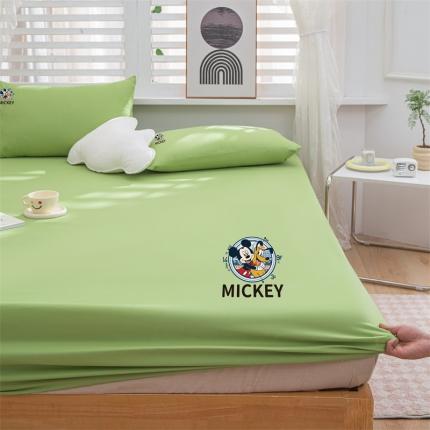 91家纺网 家纺一手货源 找家纺 总莎臣豹2025新款纯色ins风水洗磨毛单床笠二三件套