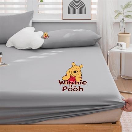 91家纺网 家纺一手货源 找家纺 总莎臣豹2025新款纯色ins风水洗磨毛单床笠二三件套