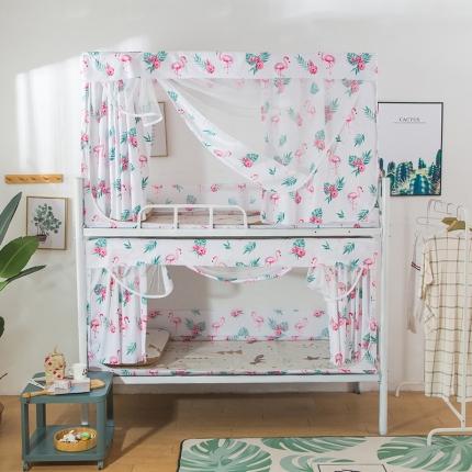 91家纺网 家纺一手货源 找家纺 （总）新款印花拉链款宿舍上下铺蚊帐XZ1-XZ10（送风扇杆）