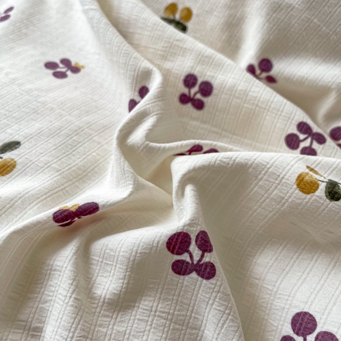 91家纺网 家纺一手货源 找家纺 一比一 2023直播爆款超柔提花小竺棉法式复古亲肤水洗四件套紫樱桃