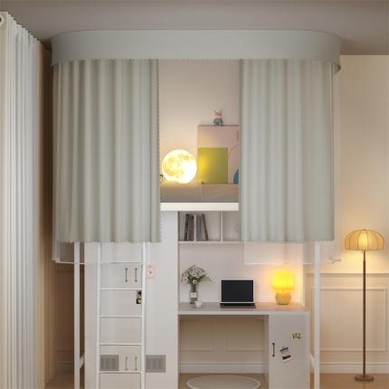 91家纺网 家纺一手货源 找家纺 艾晶美 2023新款3D建模吸顶学生蚊帐 奶灰