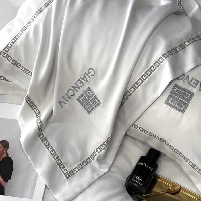 91家纺网 家纺一手货源 找家纺 优悦生活馆 2023新款凯丝系列轻奢磨毛四件套 凯丝-白