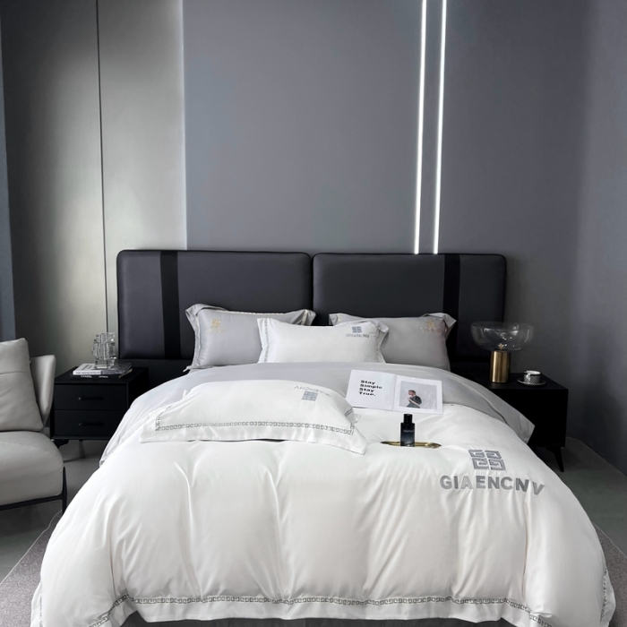 91家纺网 家纺一手货源 找家纺 优悦生活馆 2023新款凯丝系列轻奢磨毛四件套 凯丝-白