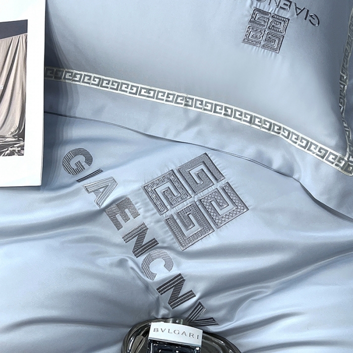 91家纺网 家纺一手货源 找家纺 优悦生活馆 2023新款凯丝系列轻奢磨毛四件套 凯丝-蓝