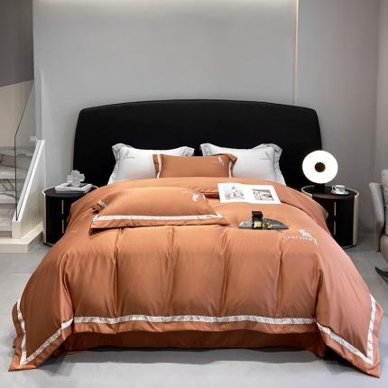 91家纺网 家纺一手货源 找家纺 （总）优悦生活馆 2023新款布鲁系列轻奢磨毛四件套