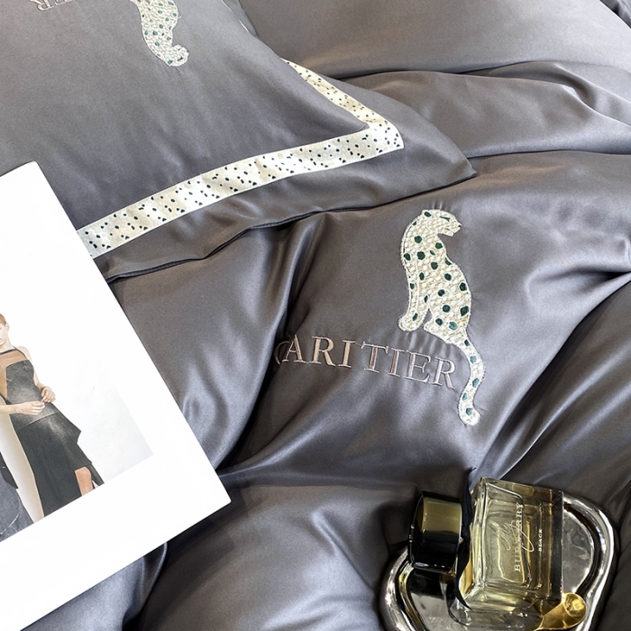 91家纺网 家纺一手货源 找家纺 （总）优悦生活馆 2023新款布鲁系列轻奢磨毛四件套