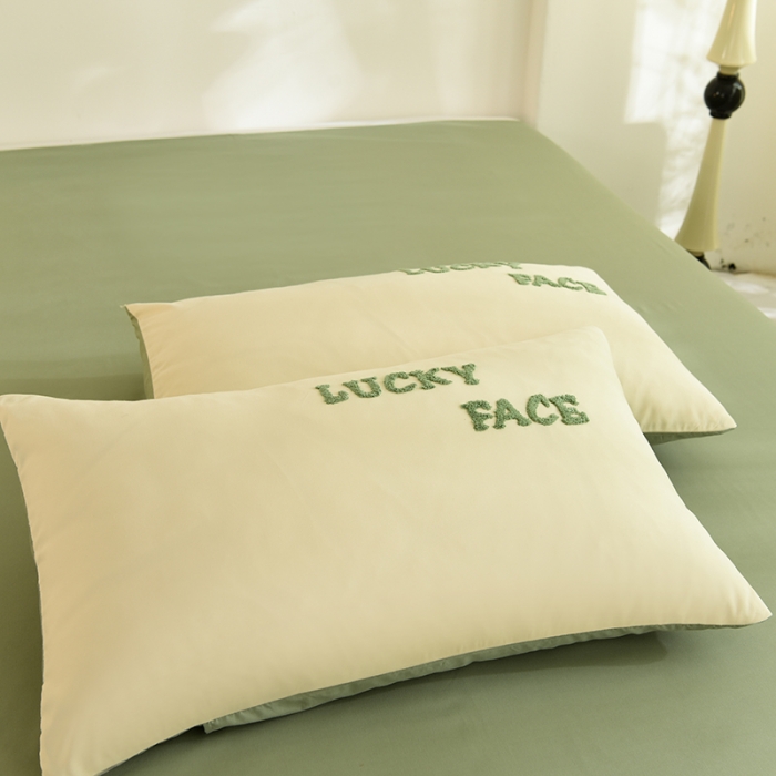 91家纺网 家纺一手货源 找家纺 （总）梦之岛 2023新款小煤球系列毛巾绣四件套