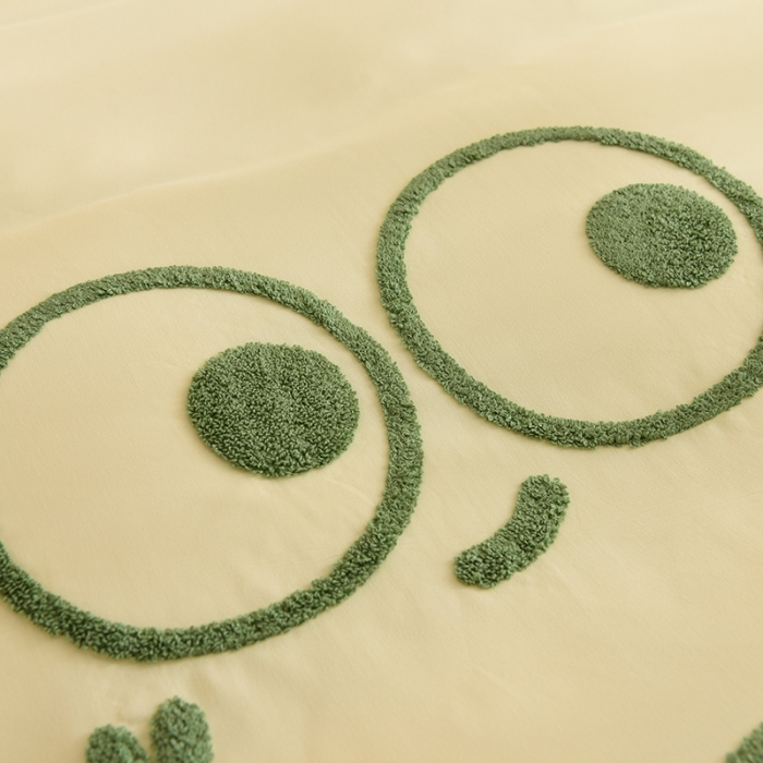 91家纺网 家纺一手货源 找家纺 （总）梦之岛 2023新款小煤球系列毛巾绣四件套