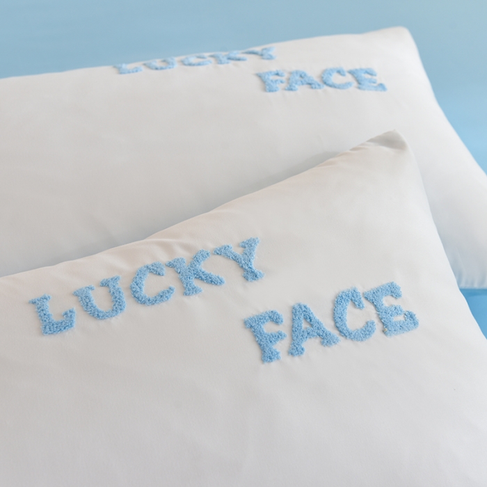 91家纺网 家纺一手货源 找家纺 梦之岛 2023新款小煤球系列毛巾绣四件套 小煤球-蓝