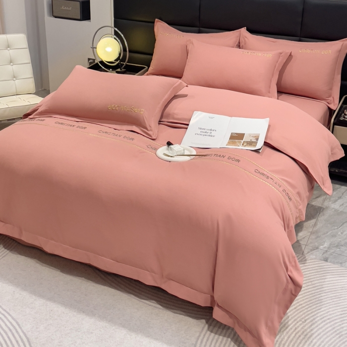 91家纺网 家纺一手货源 找家纺 金米诺 2024新款磨毛双斜四件套 玉色