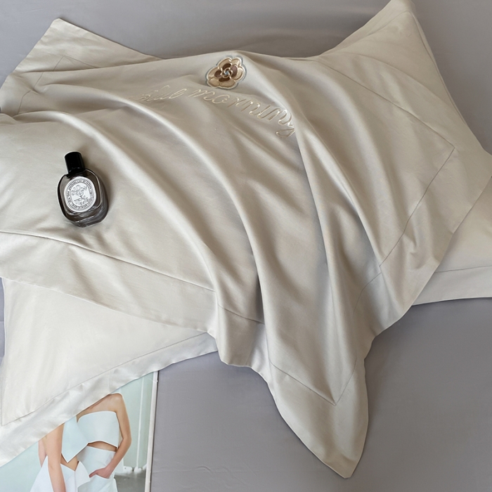 91家纺网 家纺一手货源 找家纺 涵宸 2023新款加厚全棉刺绣四件套-米昂 米昂-灰