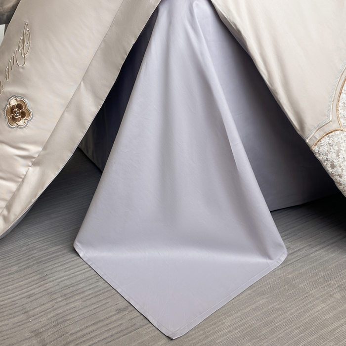 91家纺网 家纺一手货源 找家纺 涵宸 2023新款加厚全棉刺绣四件套-米昂 米昂-灰