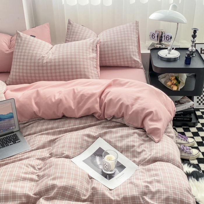 91家纺网 家纺一手货源 找家纺 （总）梦嘉居 2023新款水洗棉色织无印风单被套