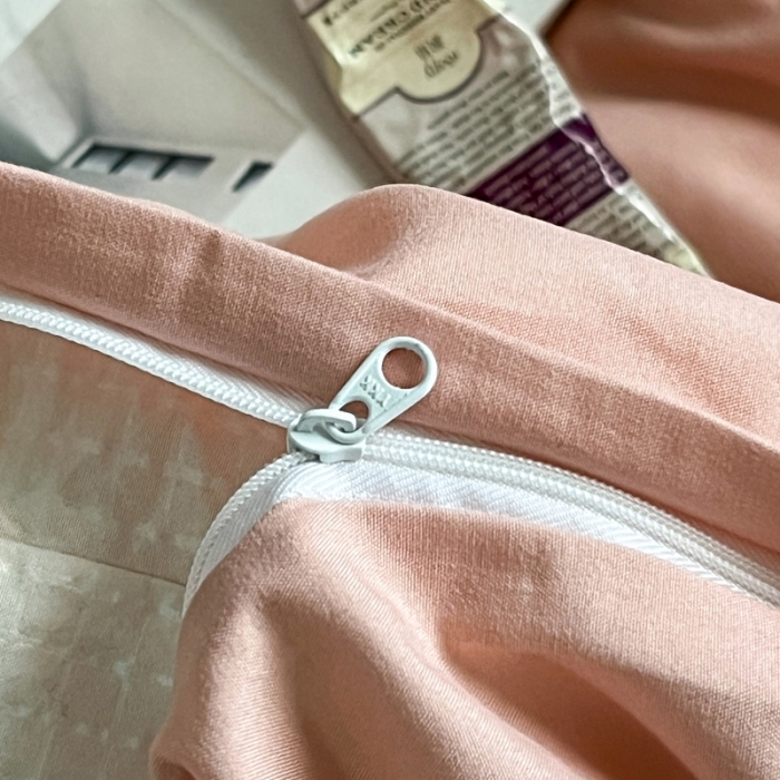 91家纺网 家纺一手货源 找家纺 （总）直播热款水洗棉双层纱四件套碎花简约风单品单被套单件